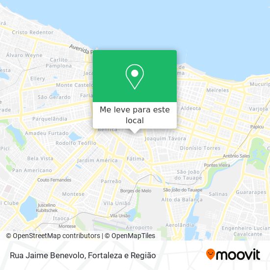 Rua Jaime Benevolo mapa