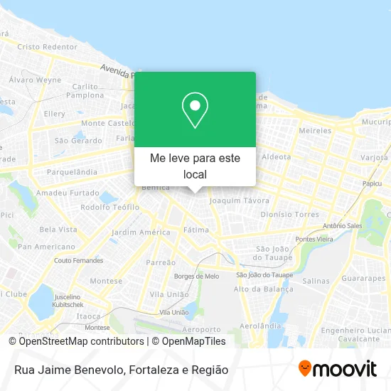 Rua Jaime Benevolo mapa