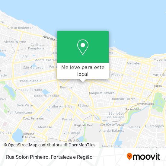 Rua Solon Pinheiro mapa