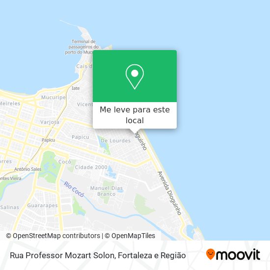 Rua Professor Mozart Solon mapa