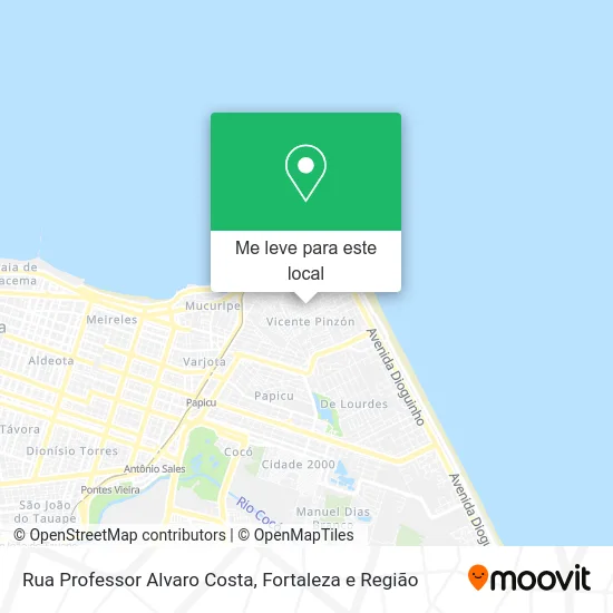 Rua Professor Alvaro Costa mapa