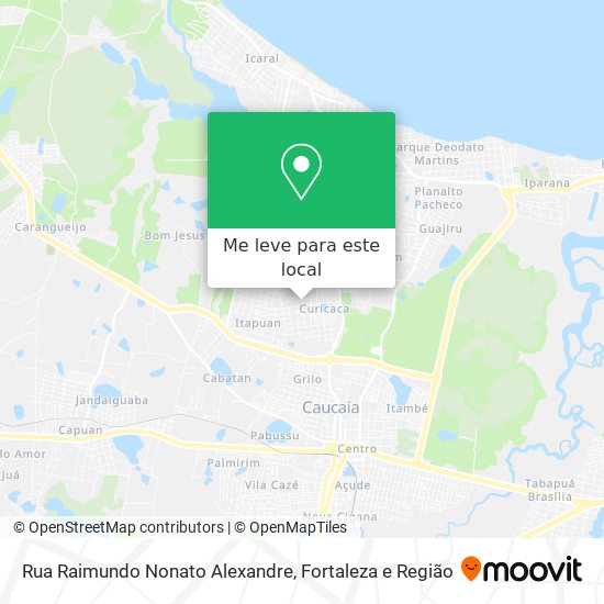 Rua Raimundo Nonato Alexandre mapa