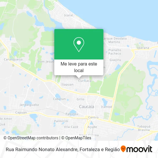 Rua Raimundo Nonato Alexandre mapa
