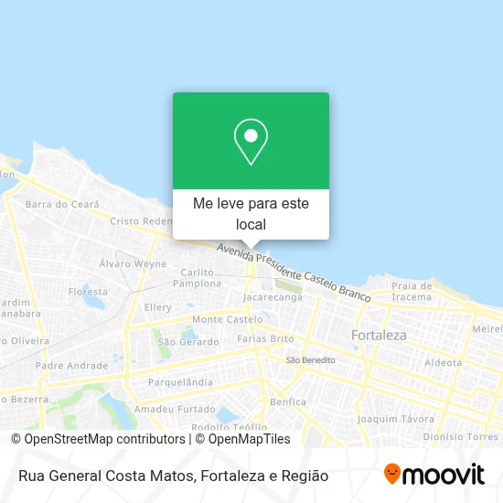 Rua General Costa Matos mapa