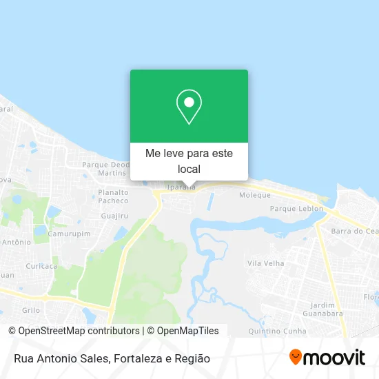 Rua Antonio Sales mapa