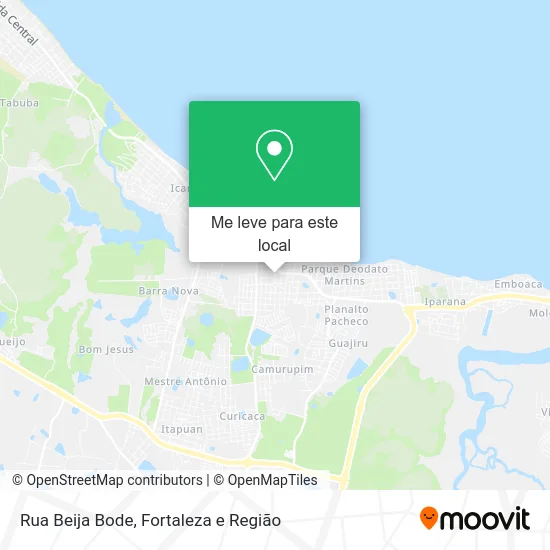 Rua Beija Bode mapa