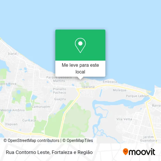 Rua Contorno Leste mapa