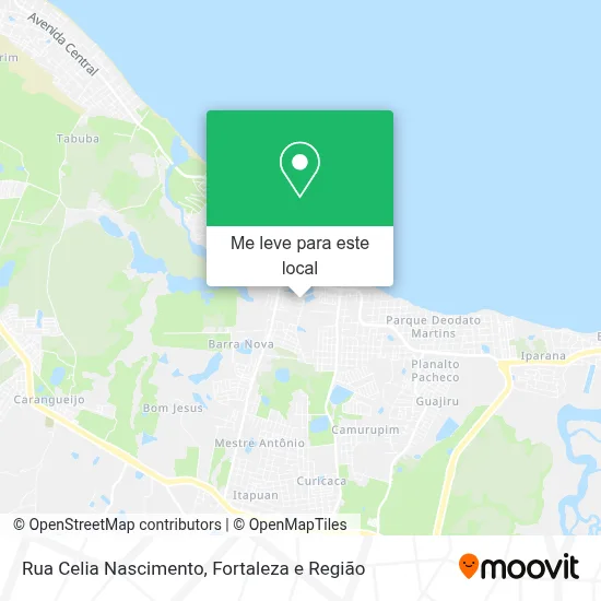 Rua Celia Nascimento mapa