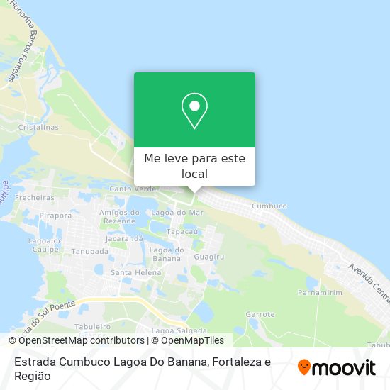 Estrada Cumbuco Lagoa Do Banana mapa