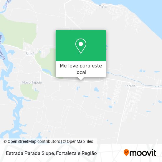 Estrada Parada Siupe mapa