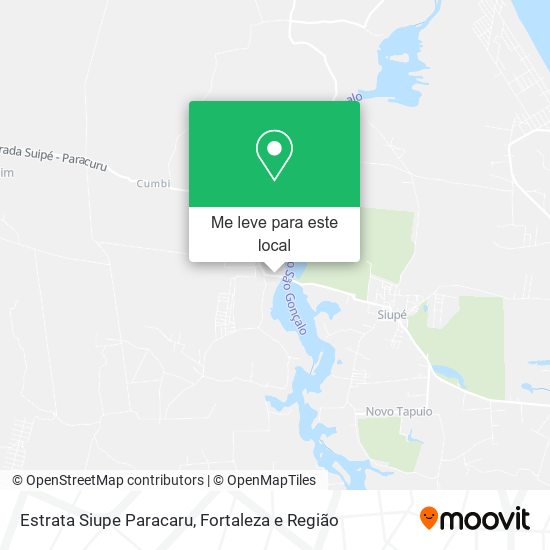 Estrata Siupe Paracaru mapa