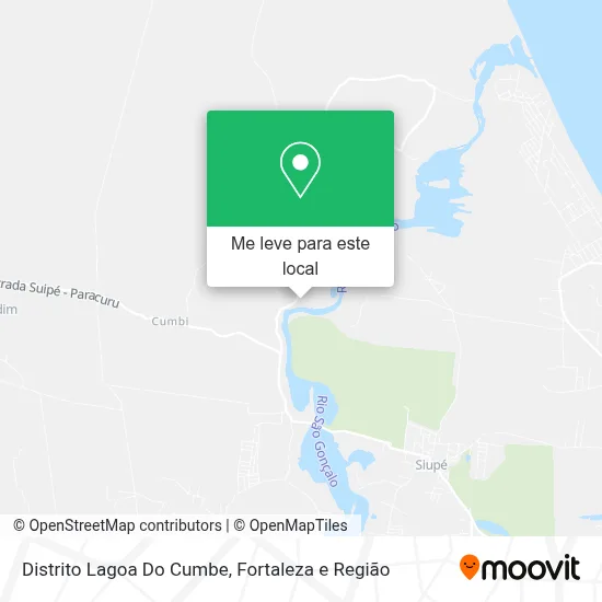 Distrito Lagoa Do Cumbe mapa
