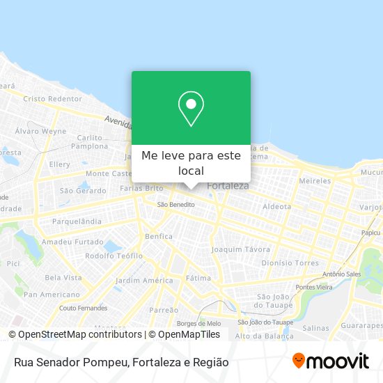 Rua Senador Pompeu mapa