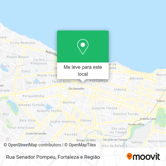 Rua Senador Pompeu mapa