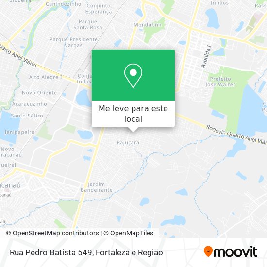 Rua Pedro Batista 549 mapa