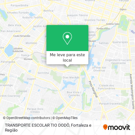 TRANSPORTE ESCOLAR TIO DODÔ mapa