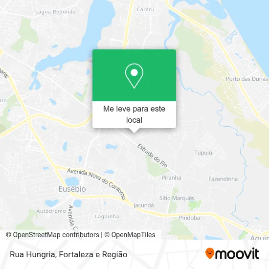 Rua Hungria mapa