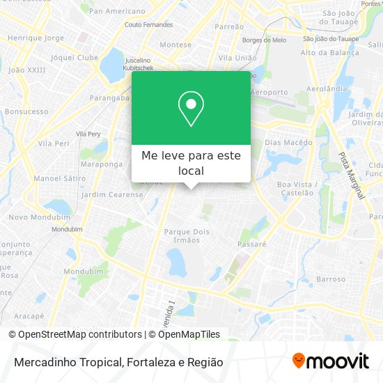 Mercadinho Tropical mapa