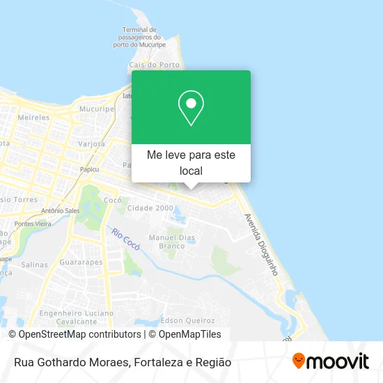 Rua Gothardo Moraes mapa