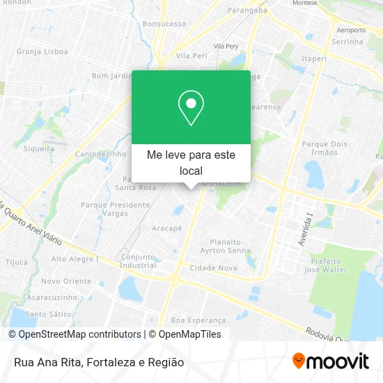 Rua Ana Rita mapa
