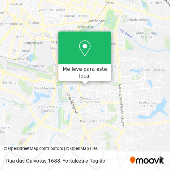 Rua das Gaivotas 1688 mapa