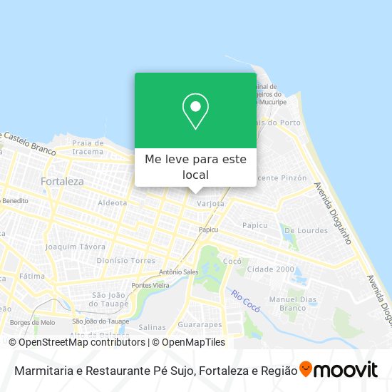 Marmitaria e Restaurante Pé Sujo mapa