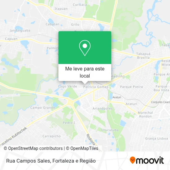Rua Campos Sales mapa