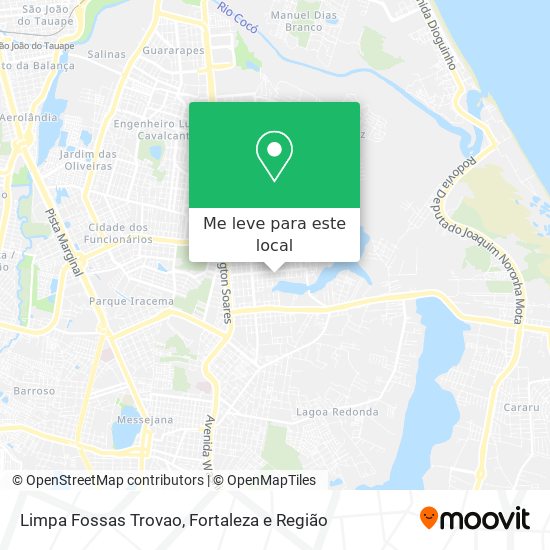 Limpa Fossas Trovao mapa