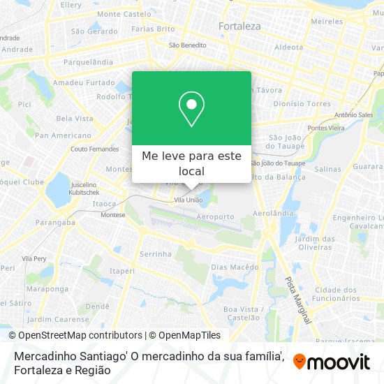 Mercadinho Santiago' O mercadinho da sua família' mapa