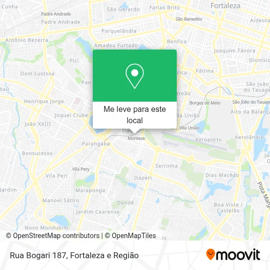 Rua Bogari 187 mapa