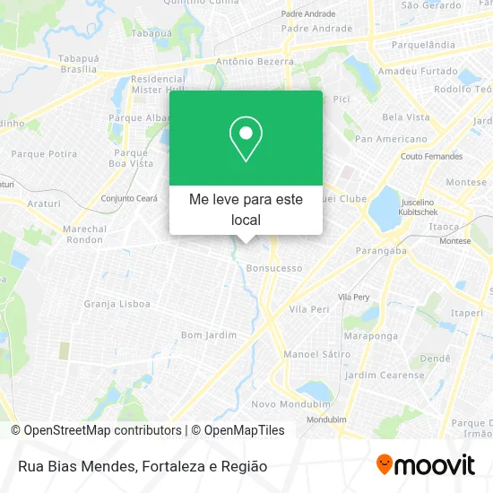 Rua Bias Mendes mapa