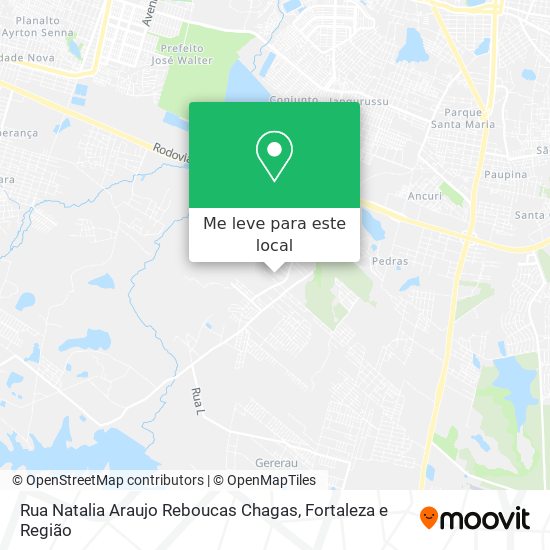 Rua Natalia Araujo Reboucas Chagas mapa