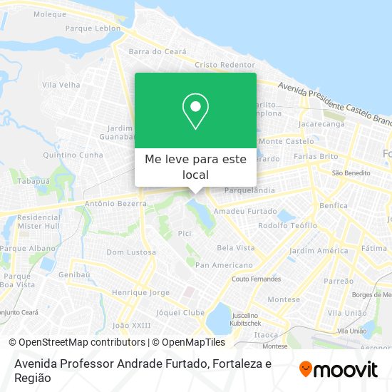 Avenida Professor Andrade Furtado mapa