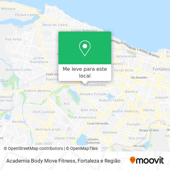 Academia Body Move Fitness mapa