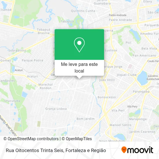 Rua Oitocentos Trinta Seis mapa