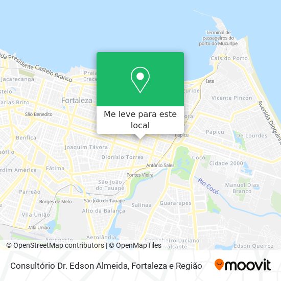 Consultório Dr. Edson Almeida mapa