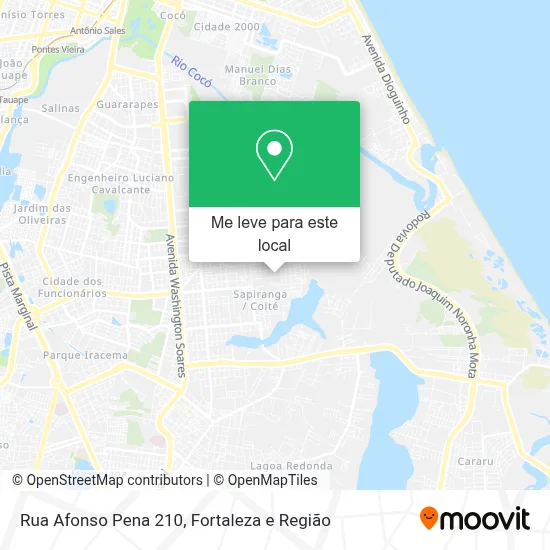 Rua Afonso Pena 210 mapa