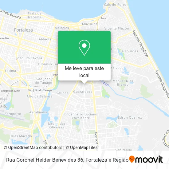 Rua Coronel Helder Benevides 36 mapa