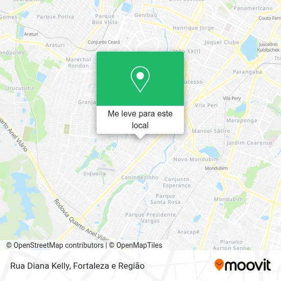 Rua Diana Kelly mapa