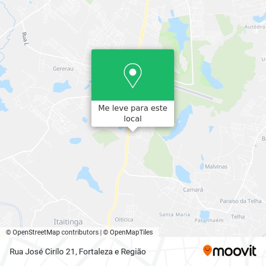 Rua José Cirílo 21 mapa