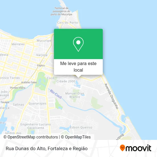 Rua Dunas do Alto mapa