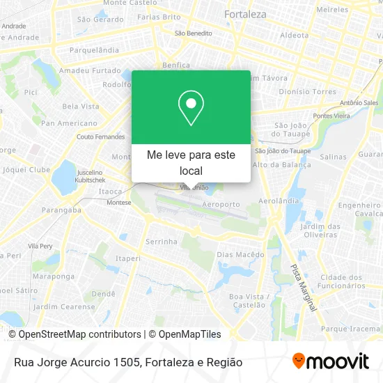 Rua Jorge Acurcio 1505 mapa