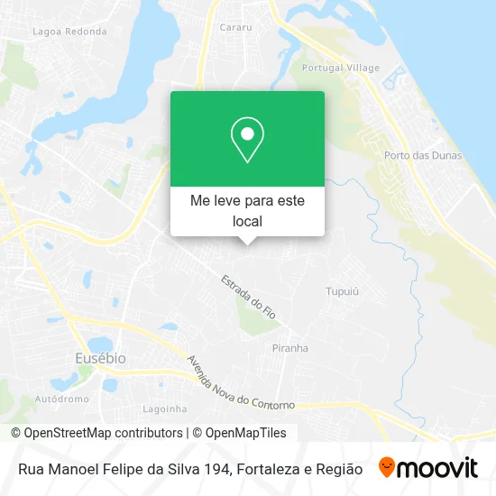 Rua Manoel Felipe da Silva 194 mapa