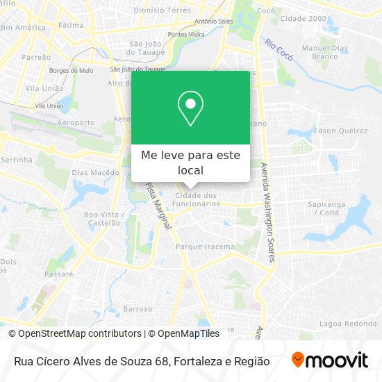 Rua Cícero Alves de Souza 68 mapa