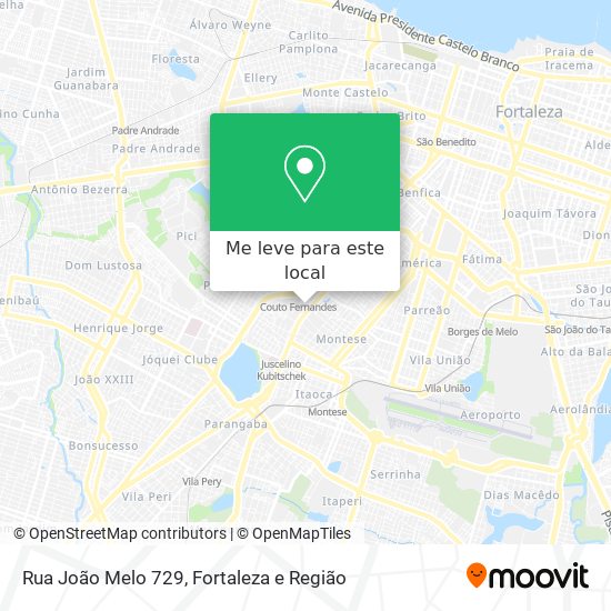 Rua João Melo 729 mapa