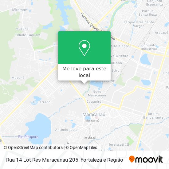 Rua 14 Lot Res Maracanau 205 mapa