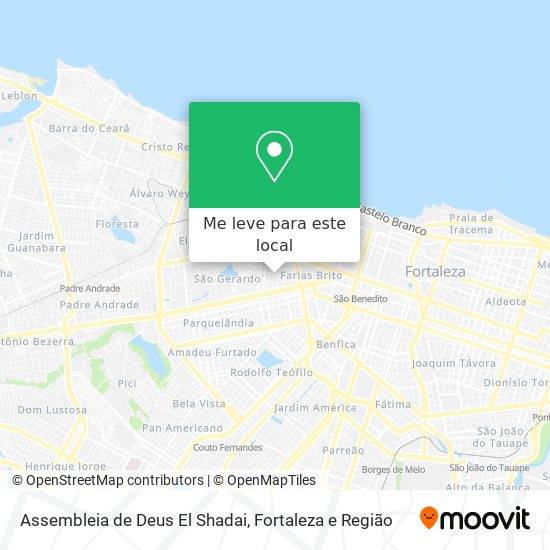 Assembleia de Deus El Shadai mapa