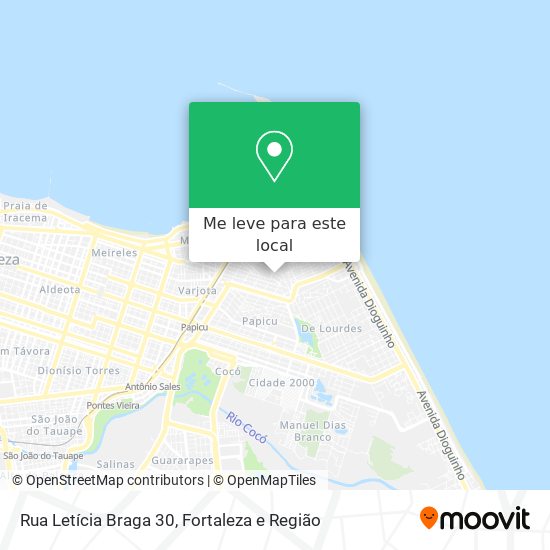 Rua Letícia Braga 30 mapa