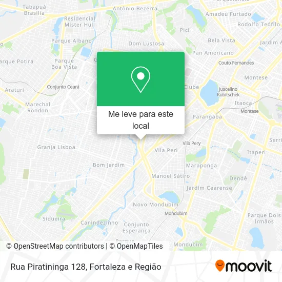 Rua Piratininga 128 mapa