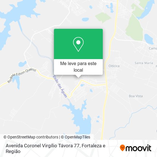 Avenida Coronel Virgílio Távora 77 mapa